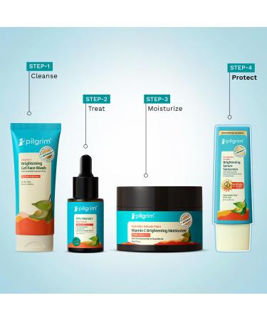 Pilgrim 5% Vitamin C Gel Sunscreen SPF 60 PA++++ | Ultra Light Broad Spectrum UVA UVB Protection with Kakadu Plum | Non Greasy Daily Face Sunscreen for All Skin Types | 1.52 Fl Oz (45ml) - Buy Online on GoSupps.com