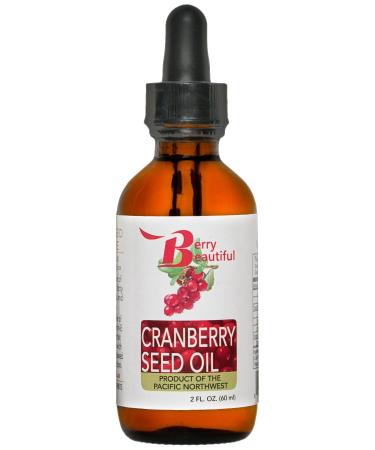 Cranberry Seed Oil - 2 fl oz - Cold-Pressed from US Grown Cranberries - Moisturizing for Face Body & Hair 2 Ounce