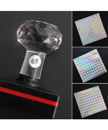 4pcs Nail Polish Color Gel Varnish Number Stickers 1-100 | Manicure Tool for Perfect Color Marking - Buy Online on GoSupps.com