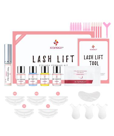 ICONSIGN Lash Lift Kit(2nd Generation) Professional Semi-Permanent Curling Eyelash Perm Kit Suitable for Salon & Home Use A-Lash Lift Kit