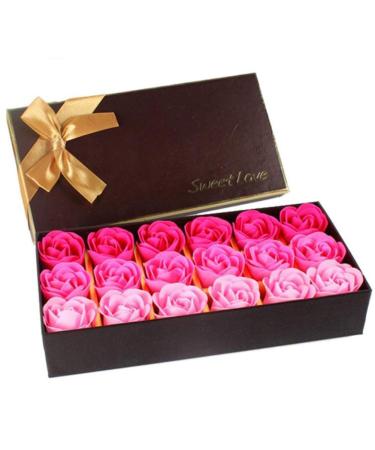 Bibabala Box of Flora Scented Roses Bath Soap | Rose Petals Body Soap Gift Box for Valentine's Day & Anniversaries - Perfect Gift for Her - Buy Online on GoSupps.com