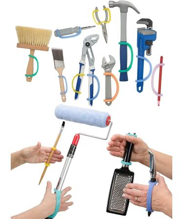 EazyHold Silicone Universal Cuff Aid for Limited Hand Grip | Adaptive Eating & Therapy Tool for Cerebral Palsy | Disabled Assistive Equipment for Spoon & Fork | Youth to Adult 5 Pack - Buy Online on GoSupps.com