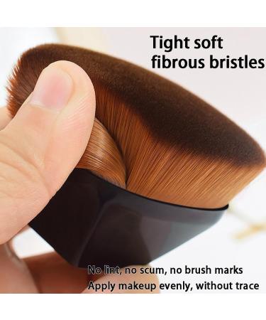 Velisy Hexagon Foundation Makeup Brush Multifunctional Makeup Brush Face Brushes Makeup Flat Top Hexagon Face Makeup Brushes (2pcs Black) 2pcs Black - Buy Online on GoSupps.com