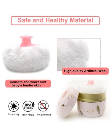 BBKON Large Powder Puff & Container Set - Romantic Feelings | Soft Body Powder Puff & Travel Case - Buy Online on GoSupps.com