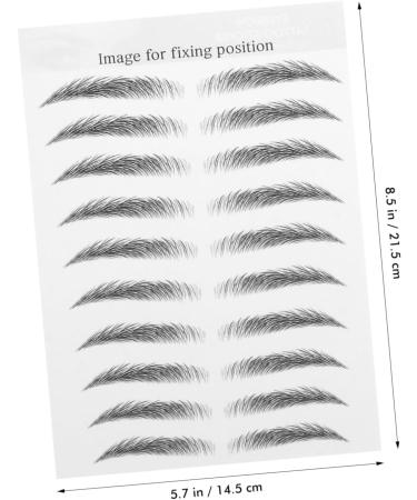 Beavorty 30 sheets D Hair-like Sticker Eyebrow Waterproof Brow Eyebrows Stickers Tattoos Temporary Imitation - Buy Online on GoSupps.com