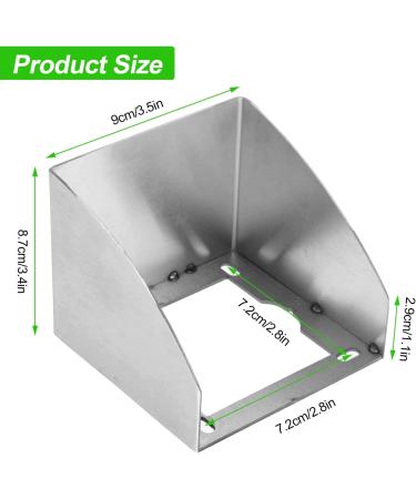 Stainless Steel Splitter Rain Protection - Waterproof Child Locking Socket Cover for Outdoor & Bathroom Use (9x8.7cm) - Buy Online on GoSupps.com