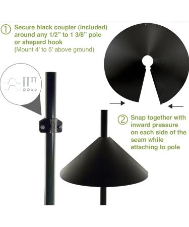 Haofy 14 Squirrel Baffle Blocker - Premium Bird Feeder Baffle Protector for Poles | Ideal for Bird Lovers & Wildlife Enthusiasts - Buy Online on GoSupps.com