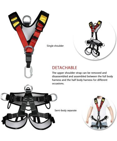 Multi-Purpose Full Body Climbing Belt | Safety Waist & Hip Protection for Mountaineering Tree Climbing & Hiking - Buy Online on GoSupps.com