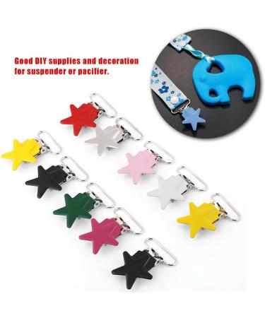 Yuecoom 10pcs Durable Round Suspender Clips | Pacifier Holder Clips & Craft Supplies | International Shipping Available - Buy Online on GoSupps.com