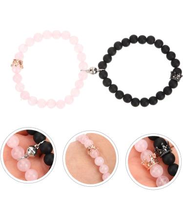 TENDYCOCO 2 Pairs Glass Miss Wrist Chain Letter 7.5x6cmx2pcs Assorted Colorx2pcs - Buy Online on GoSupps.com