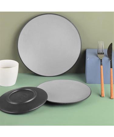 Serving Plates Frosted Disc Household Kitchen Restaurant Flat Plate Dinner Plate Dessert Plate Grey Simple Flat Plate Hotel Restaurant Commercial Disc for Appetizer Dinner and Desserts (Size : 003 - Buy Online on GoSupps.com