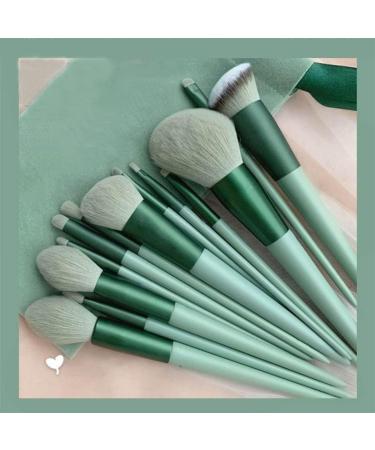 Makeup Brushes Makeup Brush Set Premium Synthetic Foundation Brush Face Contour Brush Blending Face Powder Blush Concealers Brush Make up Brushes Set (13 Pcs green) - Buy Online on GoSupps.com