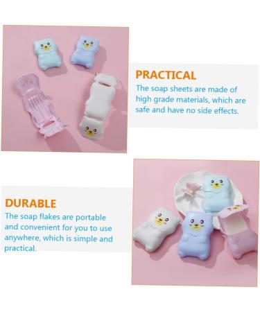 minkissy 12 Sets Travel Soap Flakes Hand Washing Soap Mini Pp Travel Accessories Disposable - Buy Online on GoSupps.com