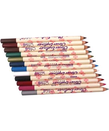 SOESFOUFU 24 Pcs Eye Shadow Pen Eyeliner Pencil Colours Eyeliner Pencil Dark Brown Eyeliner Pencil Grey - Buy Online on GoSupps.com