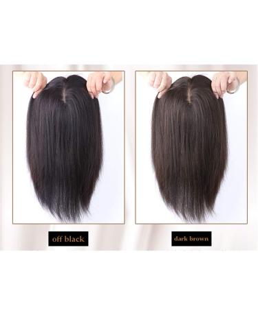 Susanki Women's Thin Crown Silk Clip-in Hairpiece - 15 Black Color | 6.3 x 7 International Shipping Available - Buy Online on GoSupps.com