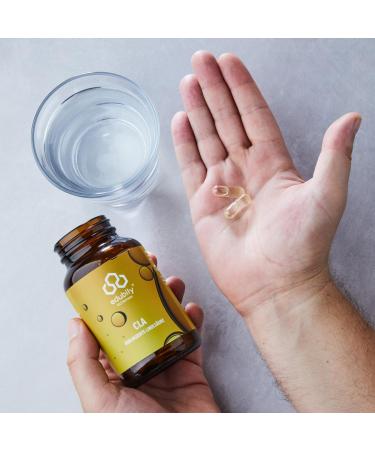 Edubily Nutrition CLA - Vegan 78% Conjugated Linoleic Acid - High Safety - 120 Capsules in Brown Glass - International Shipping Available - Buy Online on GoSupps.com