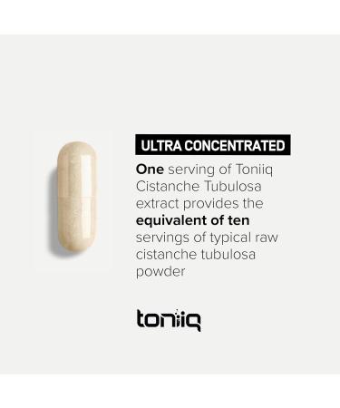 Buy Toniiq Cistanche Tubulosa - 4000mg Pure Cistanche Supplement for Men | 10x Concentrated Echinacoside & Verbascoside | Boost Endurance Strength Recovery & Mood - 60 Caps - Buy Online on GoSupps.com