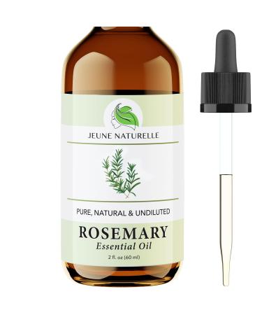 Rosemary Oil for Hair Care 100% Pure Natural Undiluted Unrefined Therapeutic Grade - Hair Growth Rosemary Oil 2 oz
