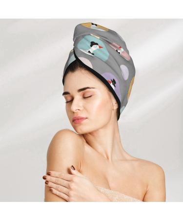 Cute Geese Microfiber Hair Towel - Soft Super Absorbent Quick Dry Wrap for Long Curly & Thick Hair - Buy Online on GoSupps.com