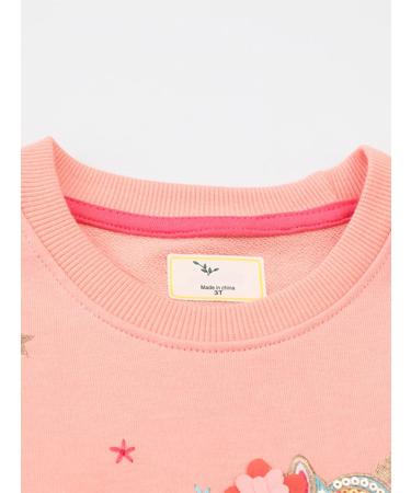 Girls Unicorn Sweatshirt - Long Sleeve Cotton Top for Kids, Ages 1-12 - Buy Online on GoSupps.com