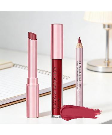 Holds Lip Liner and Gloss Set 3 Pieces Nude Creamy Long Lasting Food Items Creamy Lip Liner for Wedding Party Daily Use Office Date Events in Winter Spring 2 - Buy Online on GoSupps.com