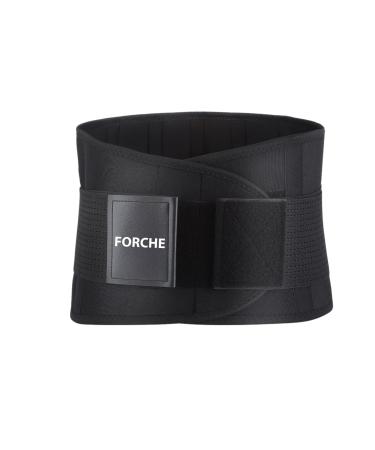 FORCHE Adjustable Lumbar Support Belt for Lower Back Pain Relief - Breathable Back Brace for Men and Women (L) - Buy Online on GoSupps.com