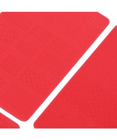 Nail Stamping Template - Anggrek 4PCS 3D Relief Silicone Carving Stencils for DIY Nail Art | International Shipping Available - Buy Online on GoSupps.com