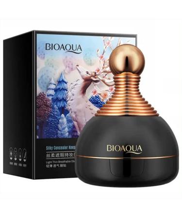 BIOAQUA Silky Concealer keeping Beauty Cream Smooth Delicate Light Breathable Refreshing Moisturizing Pre-Makeup Primer 2 Colors 15g (Natural Color (798))