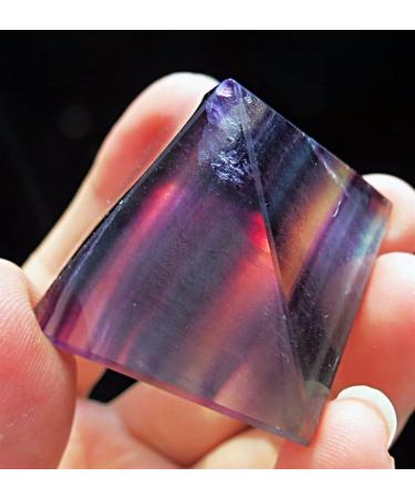 1pcs Amethyst fiuorite Natural Quartz Crystal Pyramid heal Collection Full of Texture - Buy Online on GoSupps.com