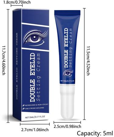  Iouyjiu Double Eyelid Cream Styling Tightener Invisible Lifting Formula Long Lasting Natural Look Lightweight Smooth Texture for School Travel Holiday Business Trip 5ml - Buy Online on GoSupps.com