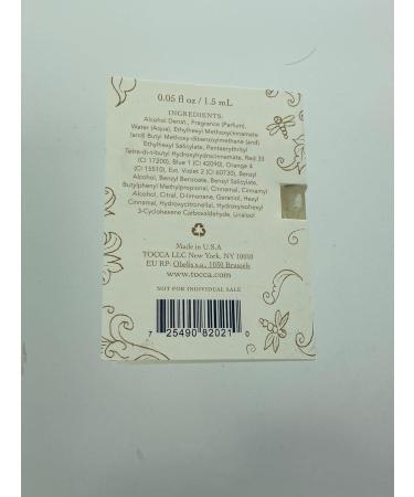 Tocca Cleopatra for Women Eau De Parfume Vial Spray 0.05 Oz Cleopatra 0.05 Ounce (Pack of 1) - Buy Online on GoSupps.com