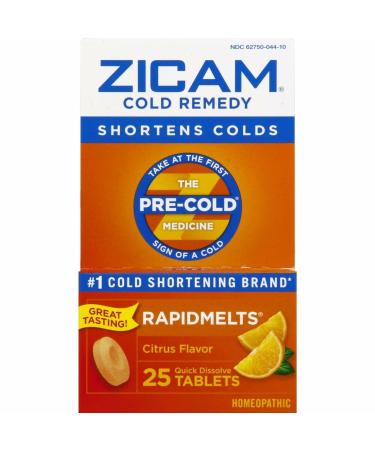 Zicam Cold Rapid Melt +c Size 25ct