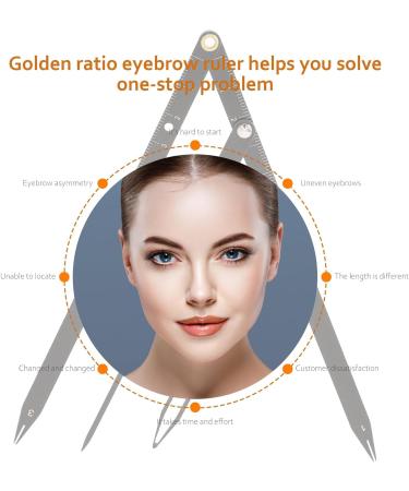 Luxshiny R gle Sourcils en Acier Inoxydable Taille Ajustable Ratio D'or Pr cision pour Positionnement Sourcils Professionnels Usage Maquillage - Buy Online on GoSupps.com