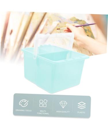 TEHAUX 2pcs Pencil Bucket - Oil Brush Holder & Paint Washer for Artists | 9x10x14.5CM Green - Essential Tool for Oil Painting - Buy Online on GoSupps.com