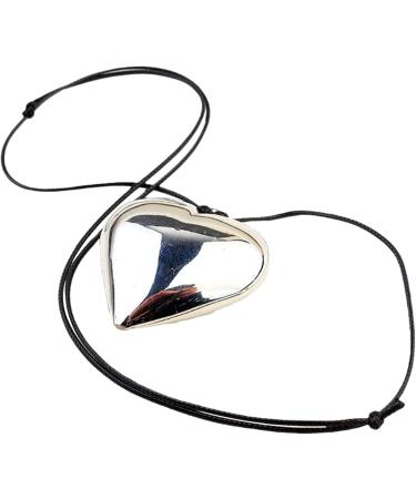 Oralgos Adjustable Heart Pendant Necklace - Handmade Stylish Choker for Women & Girls - Elegant Collarbone Chain - Buy Online on GoSupps.com