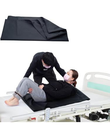 Lotchen pipe slide tarpaulins for patient transfer sliding tarpaulins to support the transfer of older people (35.4 "X27.4" (90x70cm) black)