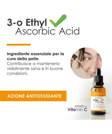 Essenze - Anti-wrinkle and Illuminating Vitamin C Face Serum - Moisturizing and Firming for the Eye Contour - Smooth Luminous and Revitalized Skin - Fast Absorption 30ml - Buy Online on GoSupps.com