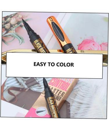 DRESSOOS 2pcs Makeup Eyeliner Black Eyeliner Pen Waterproof Cosmetic Accessories Ink Liner Makeup Abs Shell - Buy Online on GoSupps.com
