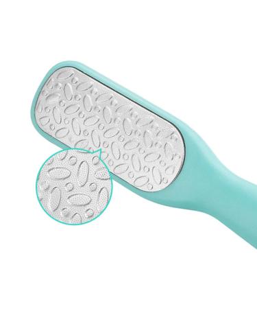 Minkissy Double-Sided Metal Scraps Pedicure Raspel Callus Remover - Stainless Steel & Sky Blue Design for Wet & Dry Use | Premium Foot Care - Buy Online on GoSupps.com