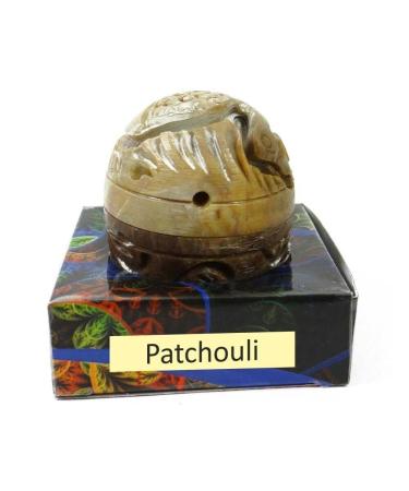 Stone Jar Patchouli Solid Perfume Long Lasting Body Fragrance In Large Hand Carved- 8 gm (Pack Of 1)