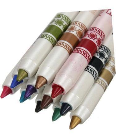 FRCOLOR Eyeliner Pencils 3Pcs 12 Flash Pack Glitter Outfit Eyebrow Pencil 12 Color Eyeliner Pencil Eye Liner Pencils Lip Pencil Cosmetic Makeup Pen Set Mediumx3pcs as shown x 3pcs - Buy Online on GoSupps.com