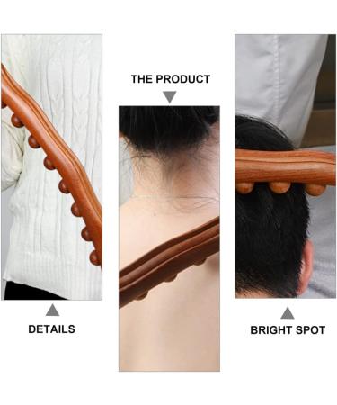 Minkissy Wood Massage Pencil & Scooter - Manual Roller for Trigger Point Release & Muscle Relief - Buy Online on GoSupps.com
