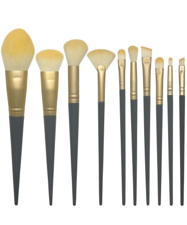 Complete Set of 10 Essential Makeup Brushes for Flawless Foundation Blush Concealer & Eye Shadow International Shipping Available - Buy Online on GoSupps.com