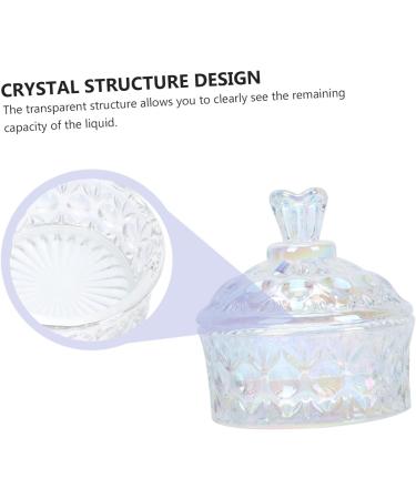 POPETPOP Para U as 1pc Nail Art Crystal Cup Nail Accessories Nail Art Pen Cleaning Cup Clear Plates Manicure Care Tools Container with Lid Nail Art Tools Dappen Dish for Nails Art Plate 8x8cm Assorted Color - Buy Online on GoSupps.com