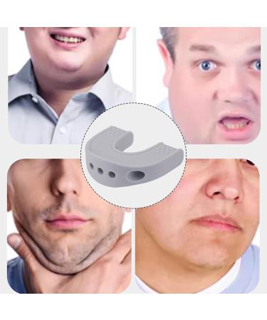 Double Chin Exerciser - Silicone Double Chin Reducer Jawline Exerciser Portable Jawline Shaper Jaw Strengthener for Adults Women Men Gray - Buy Online on GoSupps.com