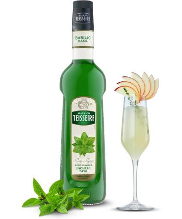 Mathieu Teisseire basil syrup for drinks Mojito cocktails with or without alcohol sodas teas 70cl bottle - Buy Online on GoSupps.com