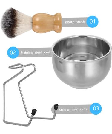 Men's Travel Brush Border Set - Barber Skin Care Kit with Shaving Brushes Bowl & Accessories | International Shipping - Buy Online on GoSupps.com