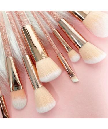 Makeup Brushes 8pc Pink Crystal Premium Synthetic Foundation Powder Contour Concealer Eye Shadow Cosmetic Beauty Tools Makeup Brushes Set HUNYLONDON - Buy Online on GoSupps.com