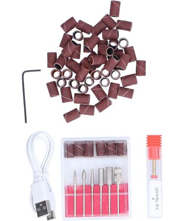 Pedicure Polishing Shape Tools Low Noise File Machine Compact Electric Nail Drill Set with Sanding Bands for Gel for Home Salon Use for Cuticle - Buy Online on GoSupps.com