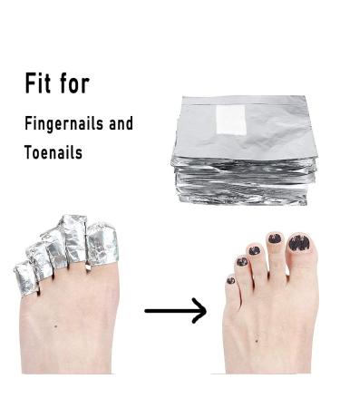 400Pcs Nail Polish Remover Gel Foil Wraps Kit with Cotton Pads - Soak Off Foils for Easy & Quick Gel Nail Polish Removal - Buy Online on GoSupps.com